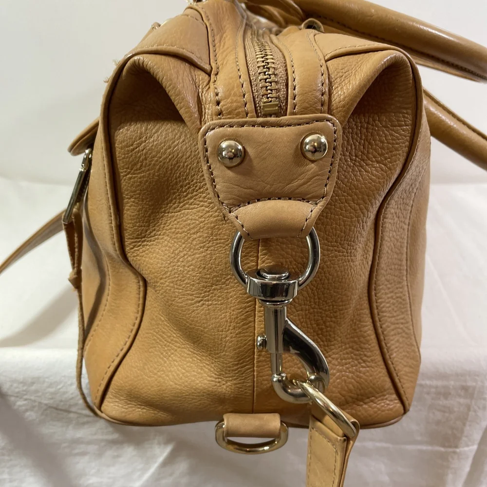 Rebecca Minkoff Morning After Bag MAB Caramel Leather Tote Satchel Crossbody